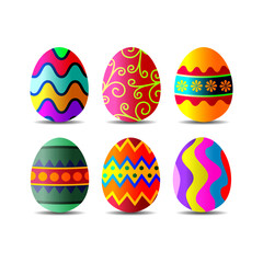 Decorative Easter Eggs with Unique Artistic Patterns