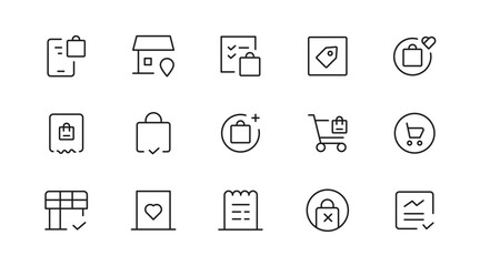 Network and Internet line icon set. Smart home, control, system, technology, alarm, surveillance, lock, computer, wifi, communication line icon set. UI thin line icon pack.