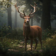 Fototapeta premium deer in the woods