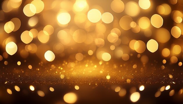gold colour bokeh abstract light background