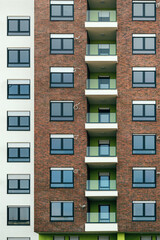 Modern european residential apartment building complex