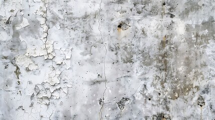 Obraz premium Abstract Grey Wall Texture: Peeling Paint and Concrete Surface