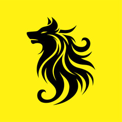 Tribal Wolf Head – Majestic Wild Animal Silhouette Vector