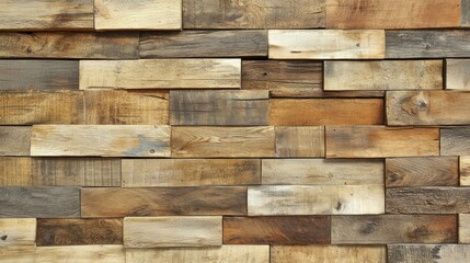 Naklejka premium Reclaimed Wood Wall Paneling