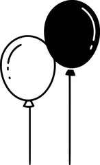 Rubber air balloon icon
