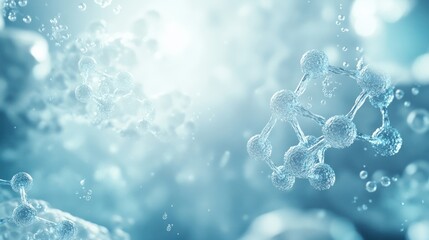 Abstract scientific molecular structure