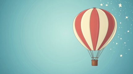 Fototapeta premium Summer hot air balloon festival open sky illustrative artwork vibrant atmosphere aerial view adventure concept