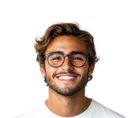 Youthful charm handsome urban portrait isolated on transparent background png