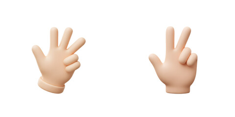 Fototapeta premium Minimalistic Hand Scissors Gesture Icon Representing Cutting or Editing Action