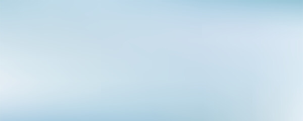 Abstract cirrus clouds. Light blue, vector banner. Pastel gradient sky pattern. Blurred light fuzz colorful gradient background. Pastel smooth mesh shapes. Vector soft horizontal backdrop