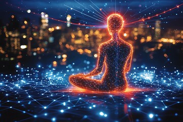 Cityscape Meditation Digital Aura