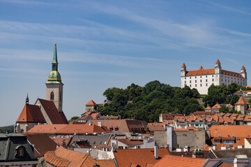Bratislava Old Town Skyline on a Summer Day