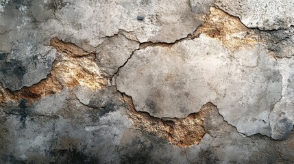 Grey and Brown Cracked Wall Texture Background