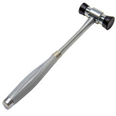 Medical reflex hammer for neurological examination, isolated on a transparent background