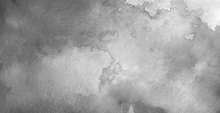 Abstract black watercolor background painting, dark black abstract stormy waves and spray in painted texture, template for print or design