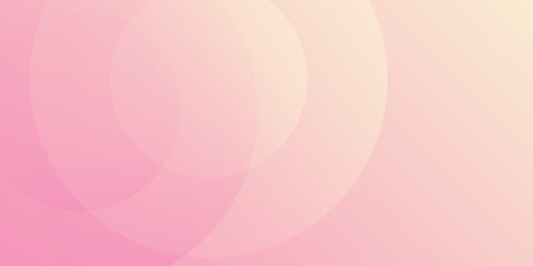 Modern minimalist pink and yellow gradations circle effect abstract simple modern design