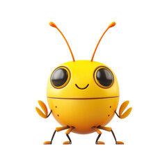 Obraz premium 3D icon of Grasshopper isolated on transparency background