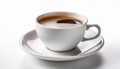 Obraz premium white coffee cup isolated on white background