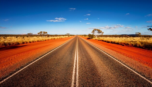 rural road in australian outback