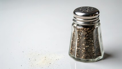 Pepper shaker on white background