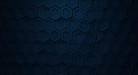Dark Hexagonal Texture: A mesmerizing pattern of dark, geometric hexagons, creating a textured, abstract background that exudes a sense of depth and modern elegance.