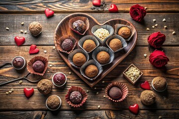 Delicious Valentine's Day Chocolate Truffles & Heart Shaped Cookies, February Sweet Treats