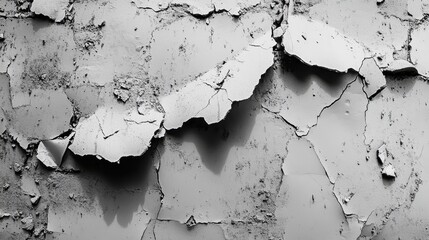 Obraz premium Abstract Grey Cracked Surface Texture Background