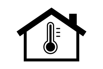 House heating icon simple design