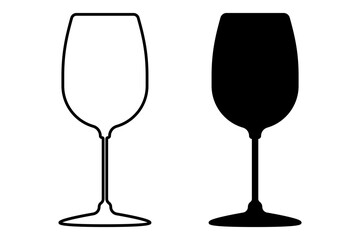Wine glasses icon symbol