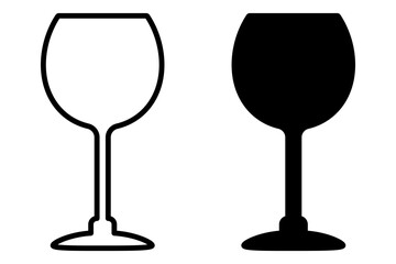Wine glasses icon symbol
