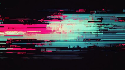 Futuristic glitch vector frame with cyberpunk aesthetic digital distortion, hacker attack symbol, technological error effect, and abstract glitchcore texture