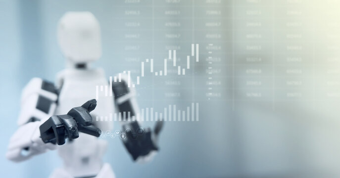 Futuristic Accounting Robot Precision and Innovation in Financial Management for the Digital Era, Revolutionizing How We Handle Numbers and Data