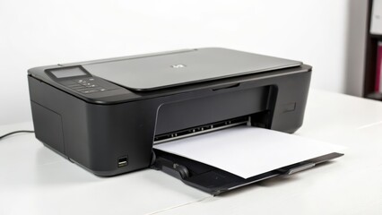 Home Printer on White Background