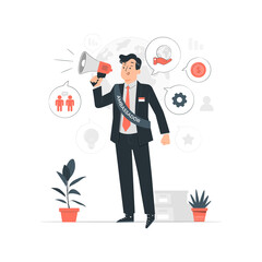 Ambassador Flat Illustrations