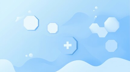 Abstract medical background with geometric shapes