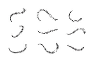 Baseball stitches icon