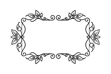 frame with flowers