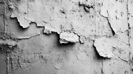 Obraz premium Close Up of Peeling Grey Wall Texture