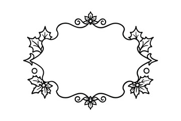 decorative frame with floral ornament