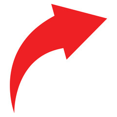 Vector curved arrows