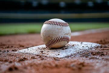 Baseball on Home Plate, Stadium
