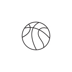 Basketball ball icon. line and glyph version, outline and filled vector sign. Rubber ball linear and full pictogram. Sports equipment symbol, logo illustration.