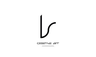 LS, SL, L, S abstract letters logo monogram