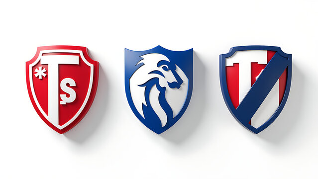 casting shadows creates realistic icons sports teams like tsg hoffenheim various backgrounds including white