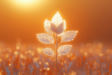 a sunflower petal with the warm glow of sunlight behind it,