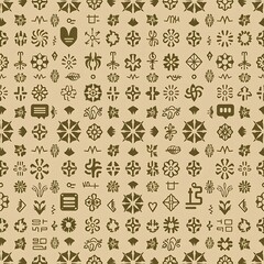 Artistic Pattern: Intricate pattern of stylized flowers and various shapes creates an aesthetically pleasing and engaging visual experience.