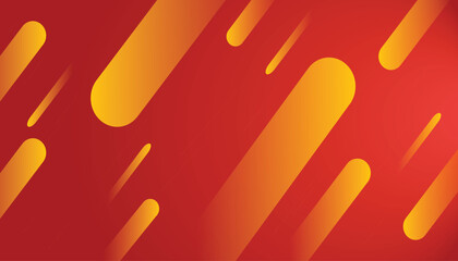 Fiery Abstract Background Dynamic Diagonal Orange and  Yellow Ovals on Deep Red