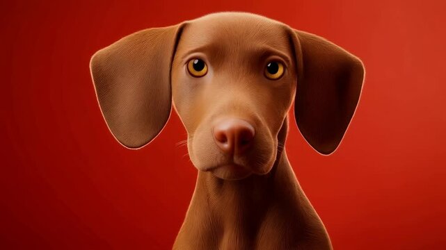 Cute Dog Portrait with Expressive Features