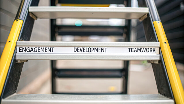 Teamwork development steps engaging business strategies in modern offices