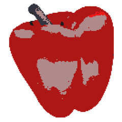 Red belly pepper pixel art